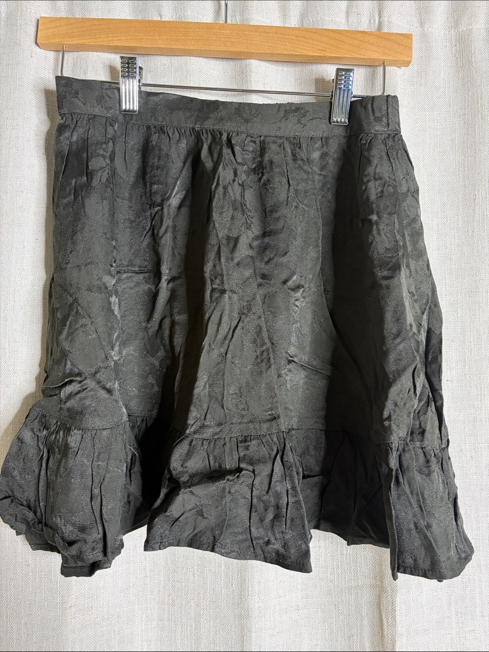 Primark Dark Gray Textured Midi Skirt